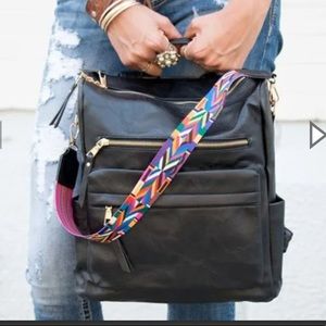 Designer inspired black backpack nwot